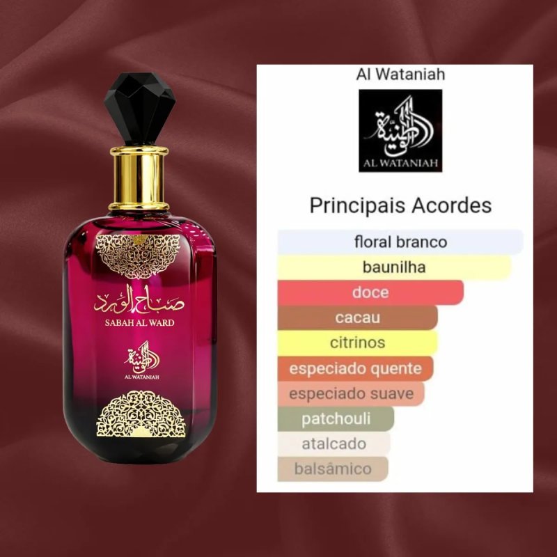 Al Wataniah Sabah Al Ward Edp 100ml - Perfume Árabe Feminino