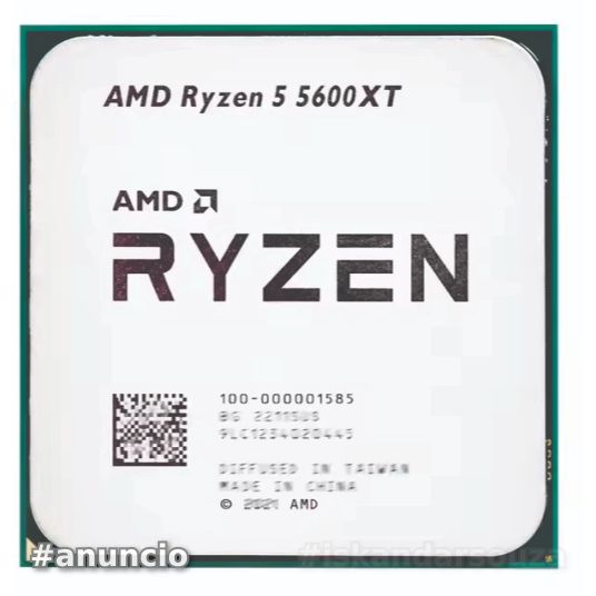 Ryzen 5 5600XT AMD AM4 4.7 GHz 6 Cores 12 Threads (novo S/Box)