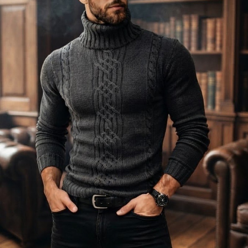 Cacharrel Casaco Blusa Tricot Lã Masculina Mp818
