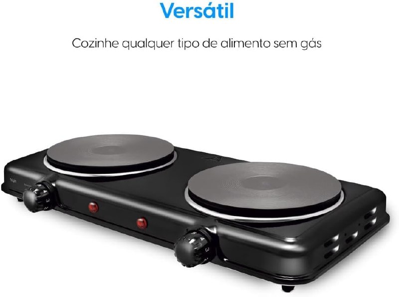 Cooktop Elgin Double Cook 2 Bocas - Fogão Elétrico Portátil 220V