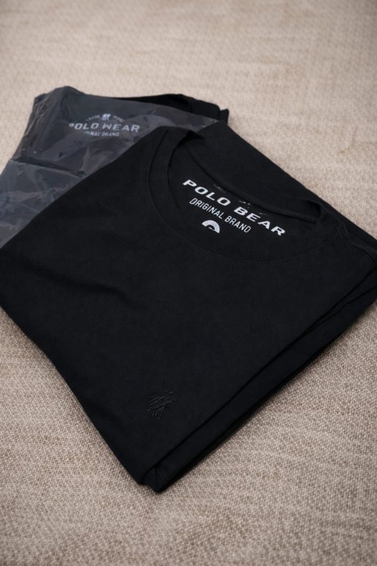 Kit 2 Camisetas Básicas Masculinas Polo Wear Preto