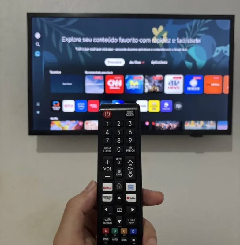 Smart TV Samsung 32'' HD Tizen HDR Wi-Fi HDMI Monitor Bivolt Preto