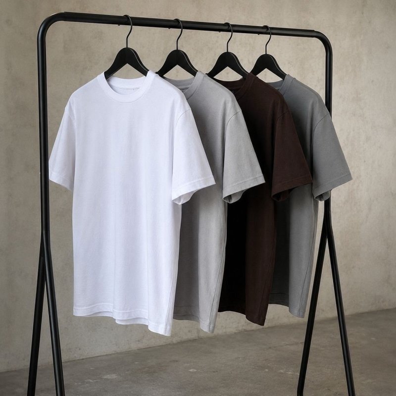 Kit 4 Camisas Camiseta Básica Lisa 100% Algodão Premium 30.1