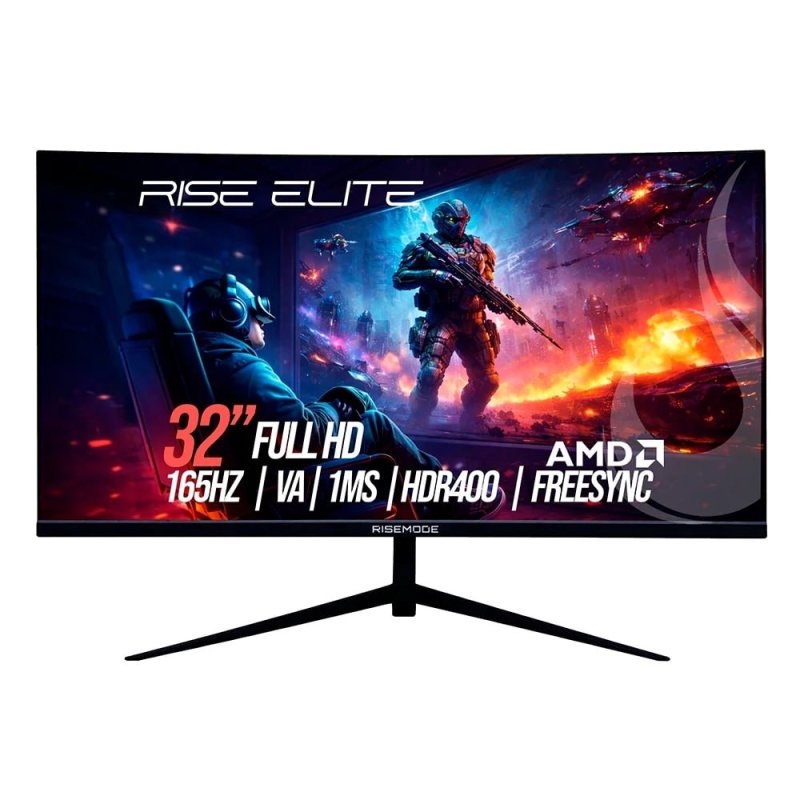 Monitor Gamer Curvo Rise Mode Elite 32"