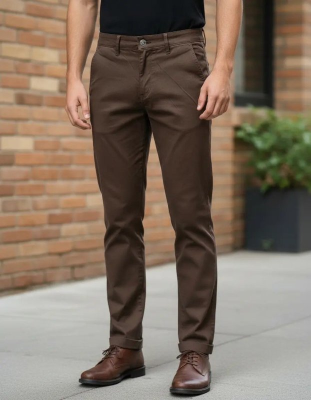 Calça Sarja Alfaiataria Bolso Faca