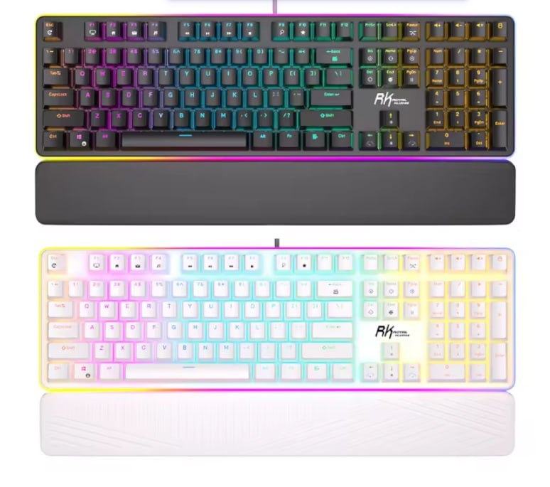 Teclado Mecânico RK Royal Kludge RK918 com 108 teclas, RGB 100%, fio