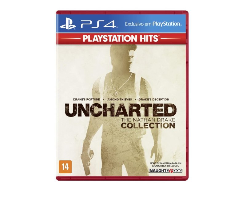 Jogo Uncharted The Drake Collection Hits, Mídia Física, PS4