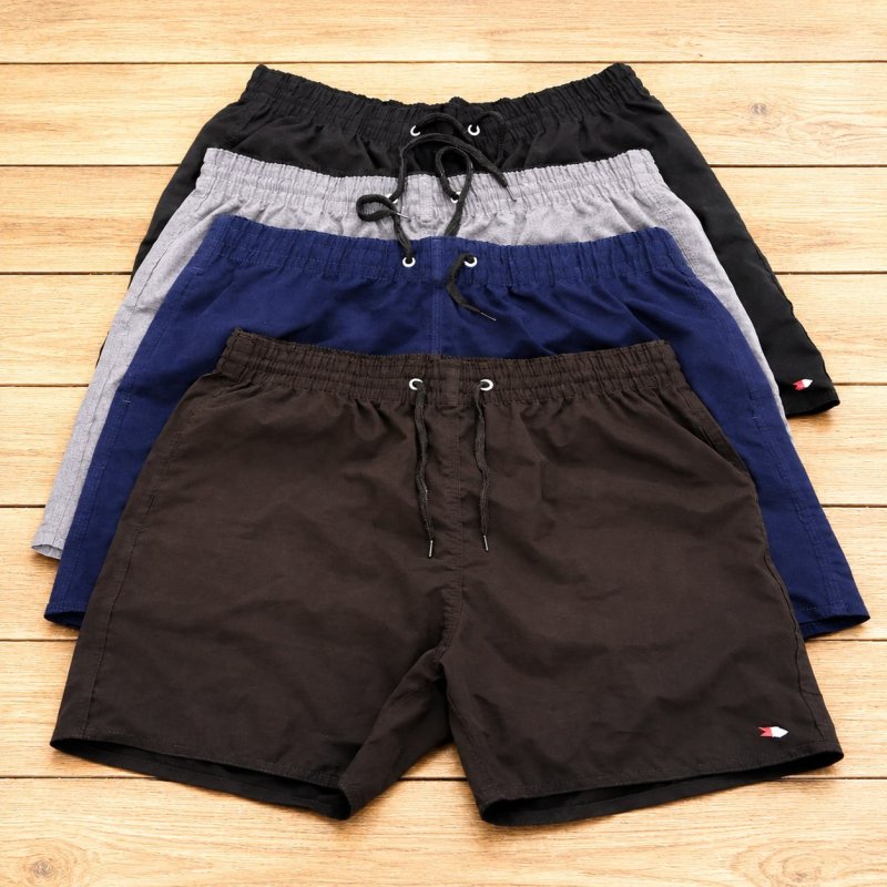 Kit 4 Bermuda Shorts Tactel Sandrini Elastano Academia Praia