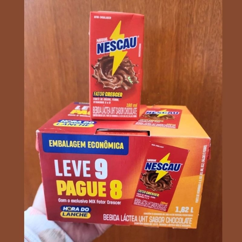 Bebida Láctea Nescau Prontinho 180ml Leve 9 Pague 8 + Frete Grátis