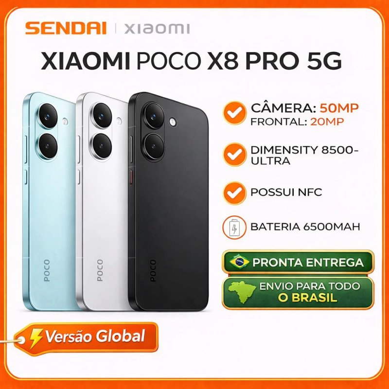 Celular Xiaomi Poco X8 Pro 5G 256GB