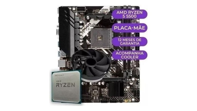 Kit Upgrade Gamer AMD Ryzen 5 5500 + B450m