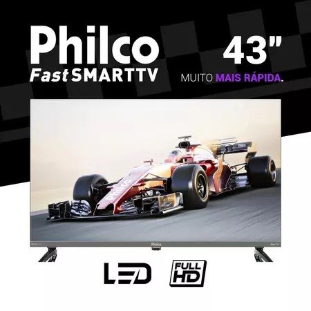 Smart TV 43" Philco QLED HDR10 Roku TV P43KRB