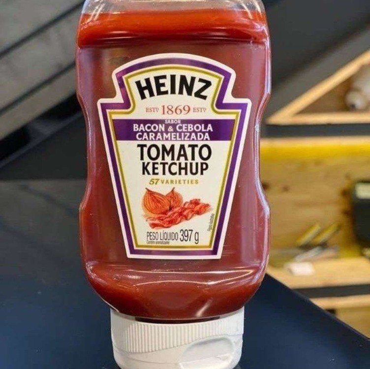 Heinz Ketchup Bacon & Cebola Caramelizada 397g + Frete Grátis