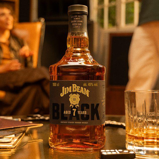 Whisky Bourbon Jim Beam Black 7 Anos 1L