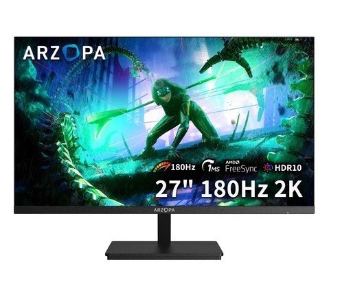 Monitor Gamer ARZOPA M1RC, 27" 2K QHD 180Hz IPS, 1ms