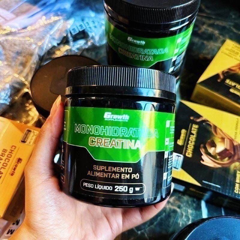Creatina Monohidratada 250g Growth Supplements - Sem Sabor Em Pó