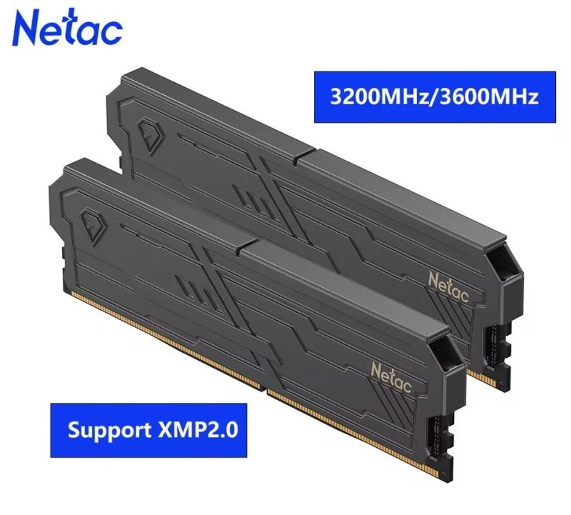 Memória DDR4 Netac Shadow III 2x8GB 3200mhz, Preta