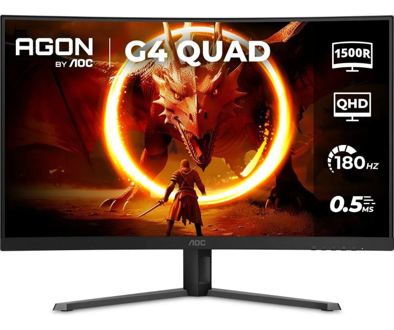 Monitor Gamer Curvo Aoc Agon Quad 32 180hz 0,5ms