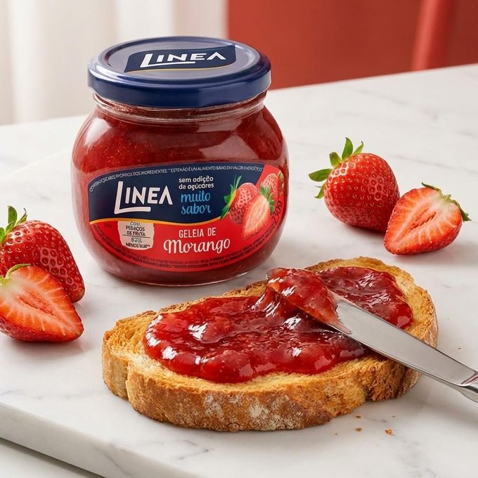 Linea Geleia de Morango Sem Adição de Açúcar 230g