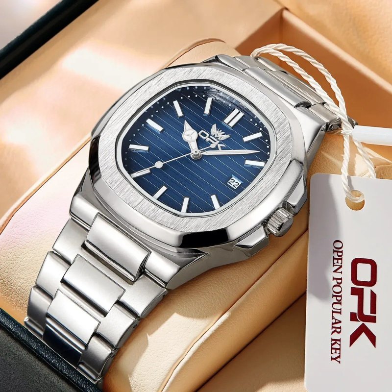 Opk Relógio De Pulso Masculino Nautilus Replica Homage 6055
