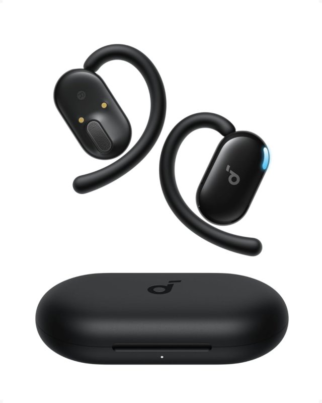 Soundcore V20i - Fone Bluetooth Aberto Esportivo - LED Sincronizado - Preto