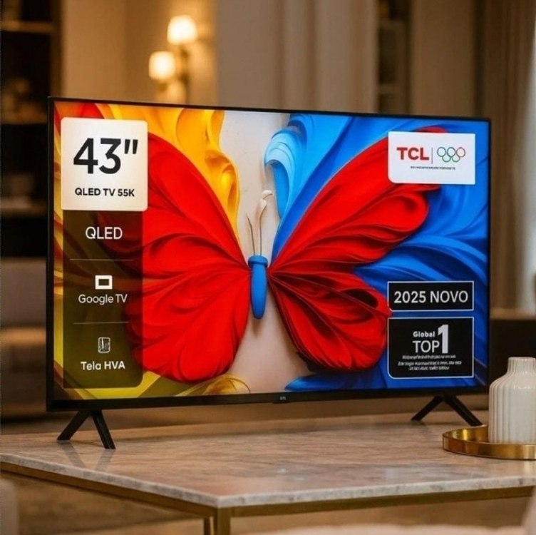 Smart TV 43" TCL 43S5K QLED Full HD Google TV