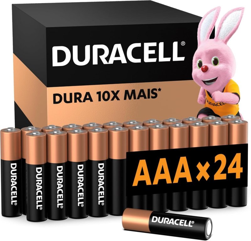 Duracell Pilhas Alcalinas AAA Pack 24 Unidades - Controle e Brinquedos