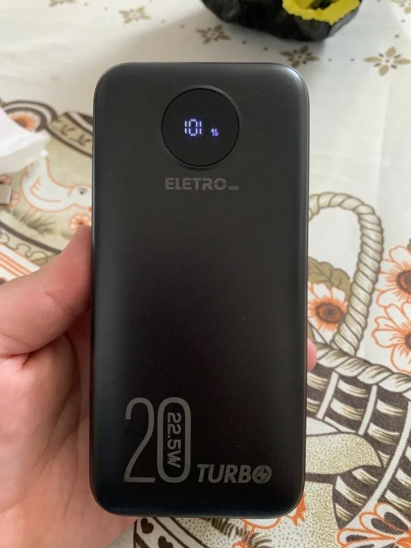 Carregador Portátil Davely Power Bank 20000mAh Turbo para Samsung, iPhone e Xiaomi + Frete Grátis