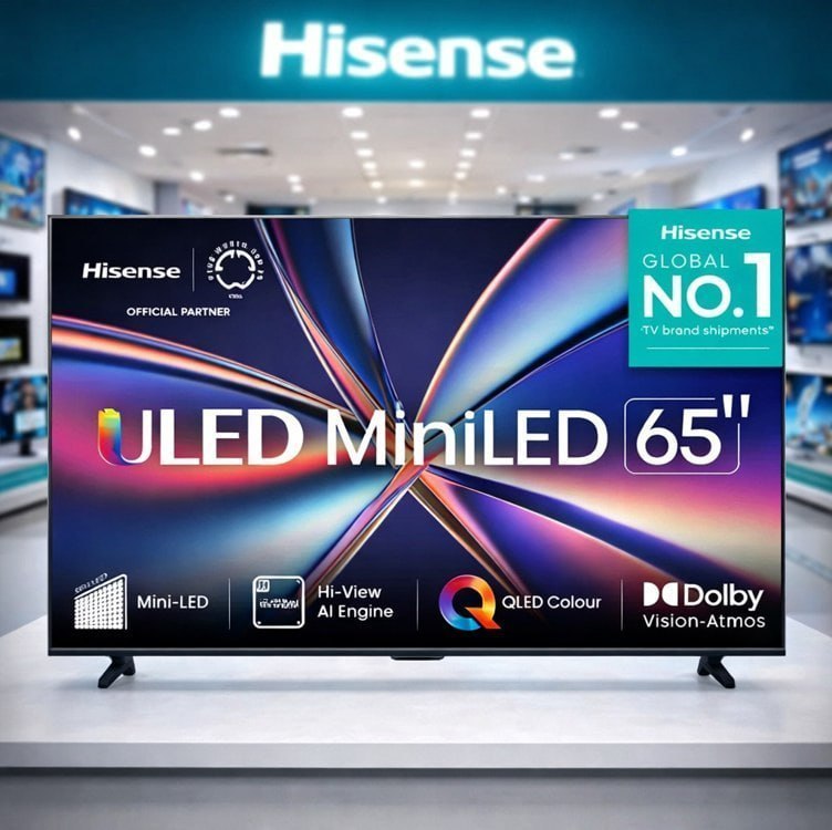 Smart TV Hisense de 65 polegadas Vidaa 65u6qv Uled 4k