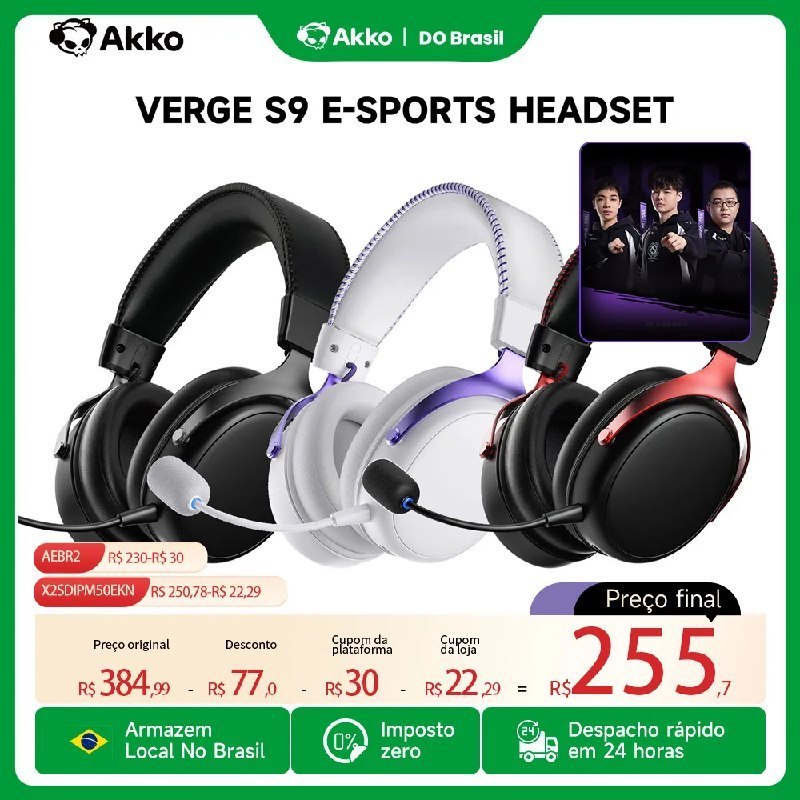 HEADSET SEM FIO AKKO VERGE V9 ULTRA