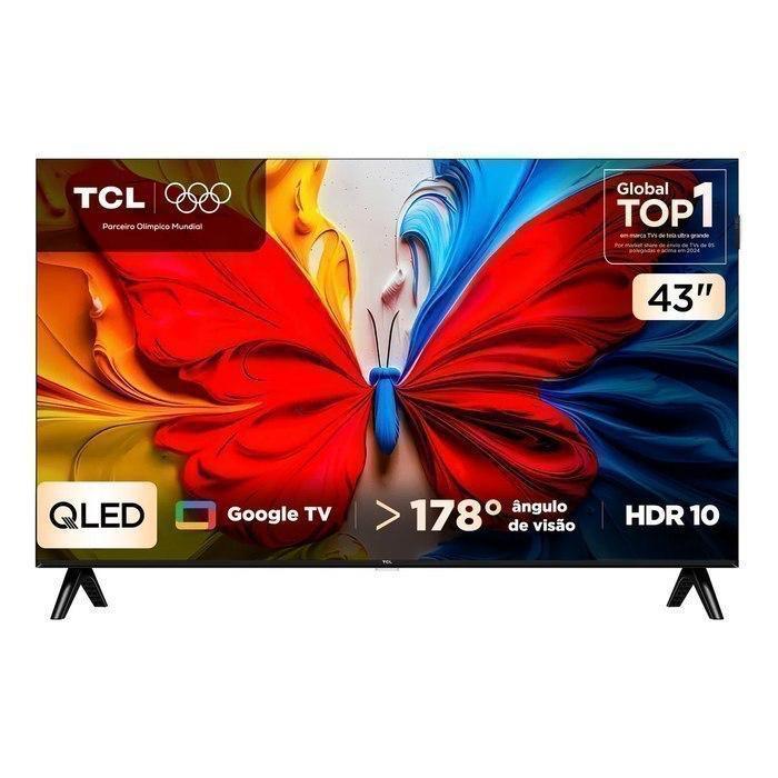 Smart TV 43 Polegadas QLED Full HD Google TV (43S5K)