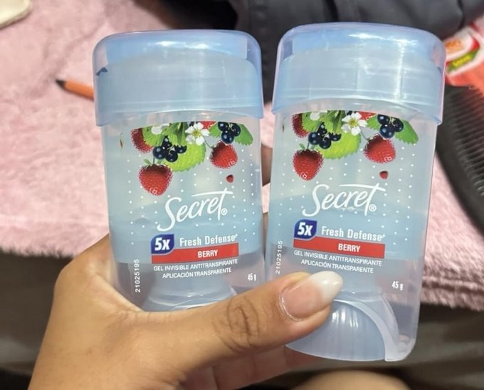 Desodorante Antitranspirante Secret Gel Frutas Vermelhas 45g