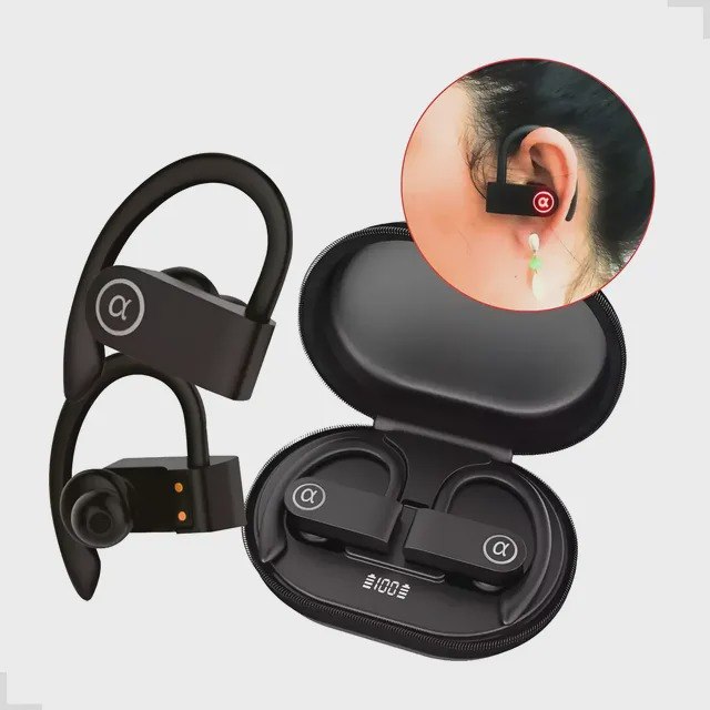 Fone Bluetooth esportivo compatível iPhone Android