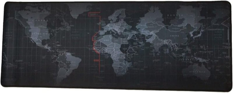 Mouse Pad Gamer Extra Grande Map Mundi De Microfibra