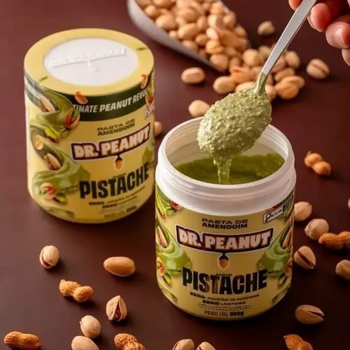 Dr. Peanut Pasta de Amendoim 600g Pistache + Frete Grátis
