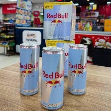 Pack de 4 Latas Red Bull Energético Zero 250ml + Frete Grátis