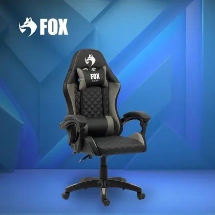 Cadeira Gamer Fox Racer Vulpes Cinza WZ-318