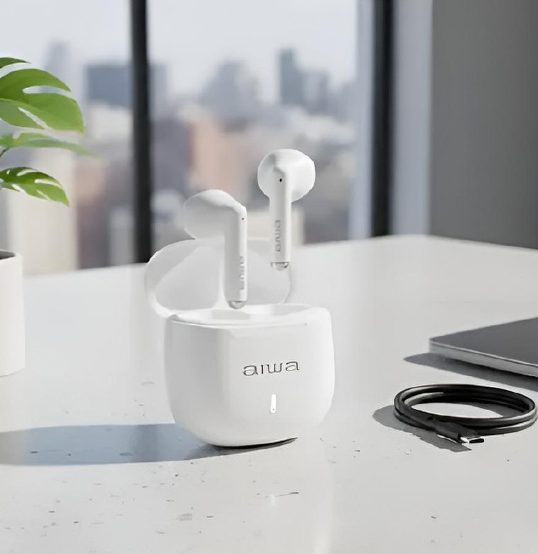 Fone De Ouvido AWS-EB-05-W Earbud Branco Aiwa Bivolt