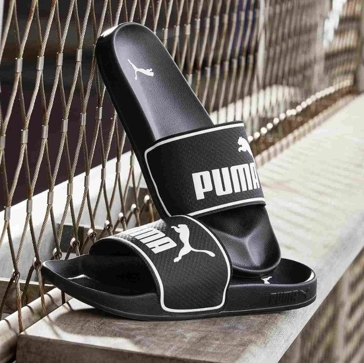 Chinelo Leadcat 2.0 Puma Preto Liso