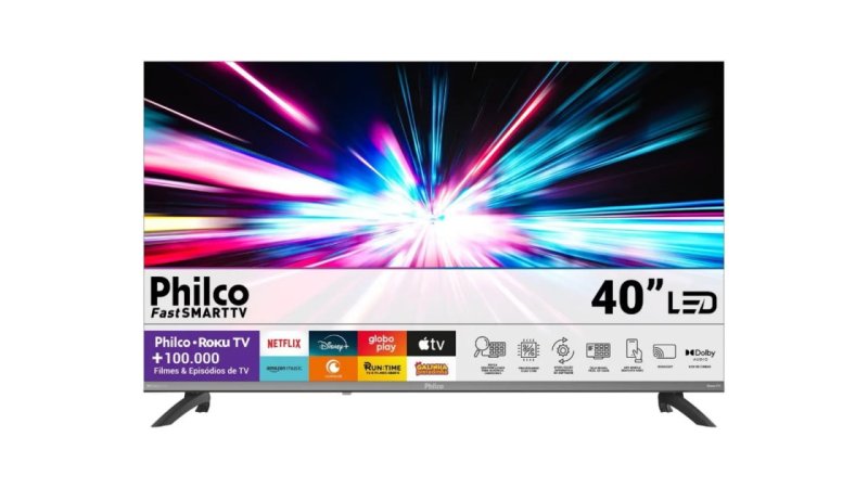 Smart TV 40” Philco Roku TV FHD LED