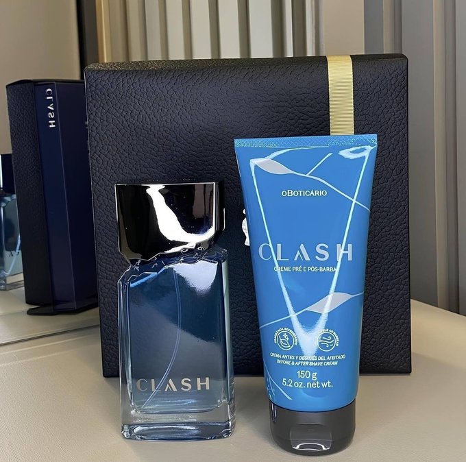Kit Boticário Perfume Clash 100ml + Loção Hidratante 200ml + Frete Grátis