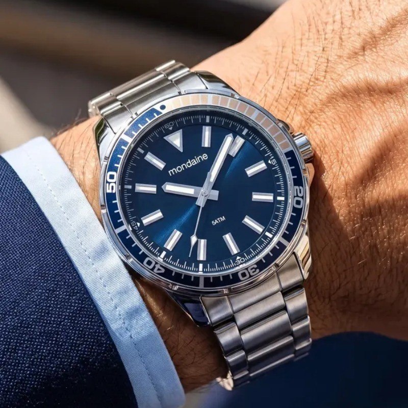 Relógio Masculino Relojoaria Wênus Aço Inox Sofisticado
