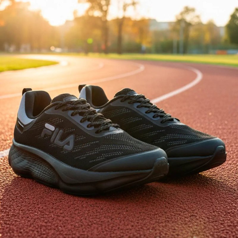 Tenis Masculino Fila Maxxi Lite Preto Corrida Leve