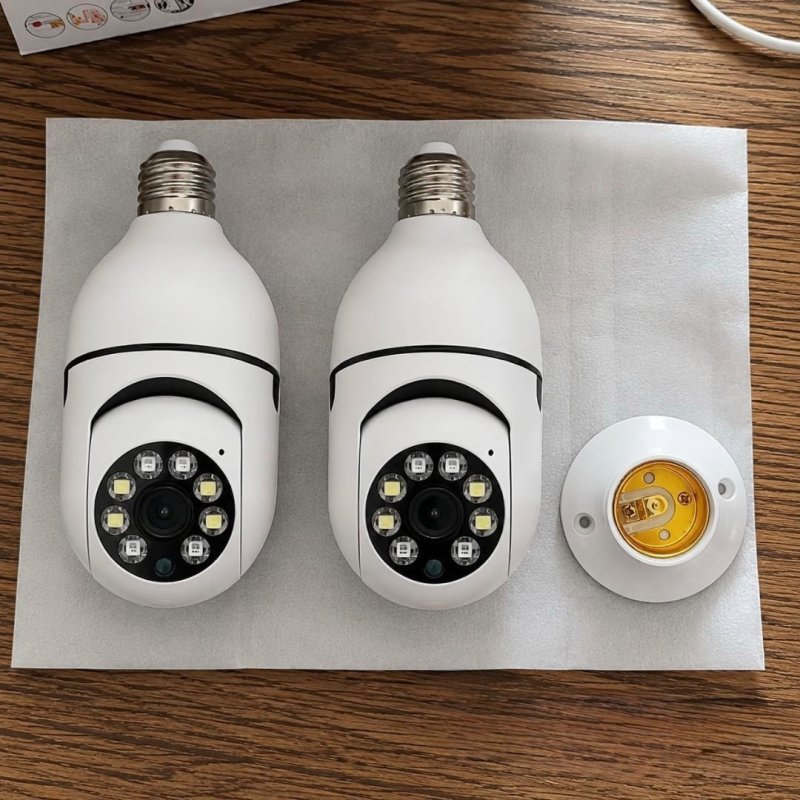 Kit 2 Câmeras Segurança IP WiFi 360° Full HD Visão Noturna