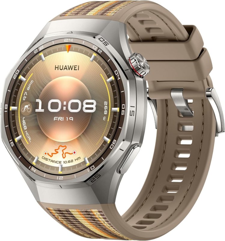HUAWEI WATCH GT 6 Pro 46mm - Bateria 21 Dias - 100+ Modos Esportivos - Marrom