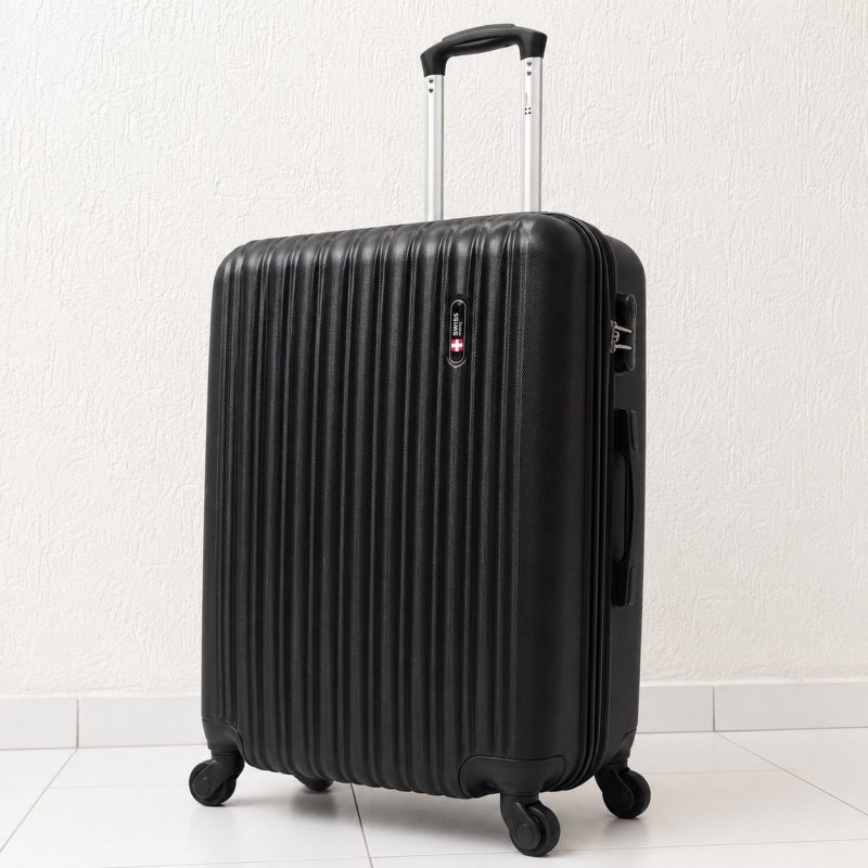 Mala de viagem 23kg média Londres Swiss Move Preto