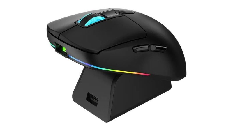 Mouse Gamer Warrior Magnus Sem Fio, Óptico, para Jogos, Com Luzes