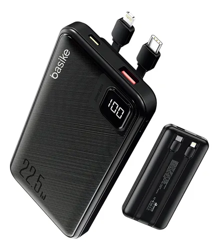 Basike Ba-POW078 Power Bank Carregador Portatil Usb Tipo C 10000mah 22.5w Cor Preto