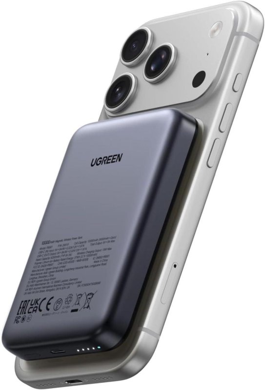 POWER BANK MAGNÉTICO PRA IPHONE - UGREEN 10000mAh