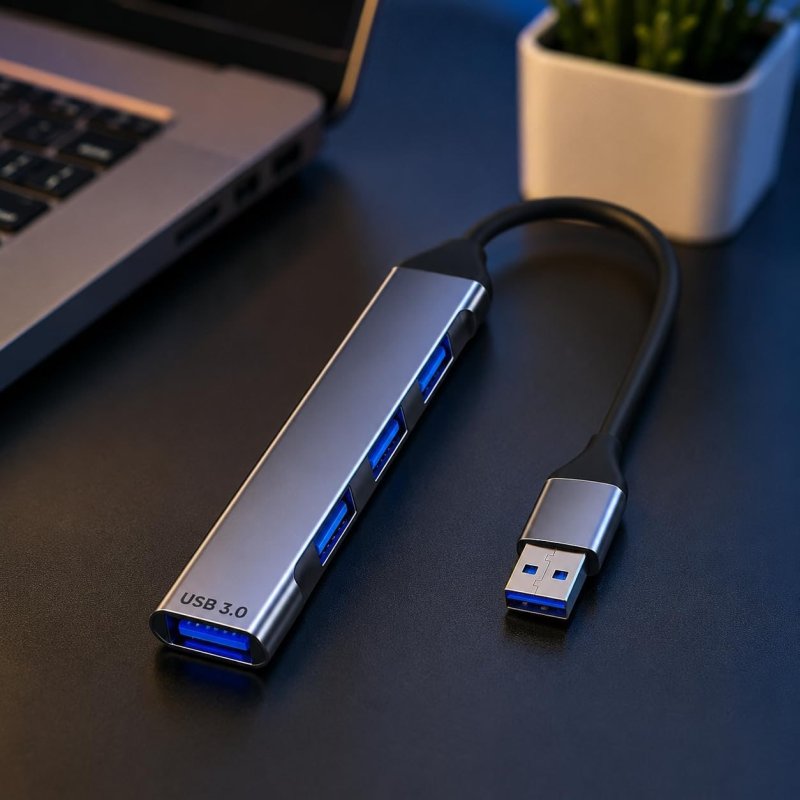 Adaptador Hub USB 3.0 4 em 1